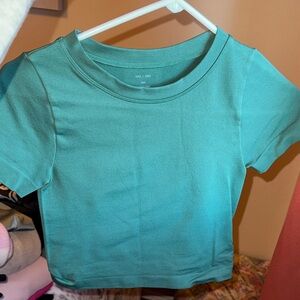 Stylish Green Crop Top for Women